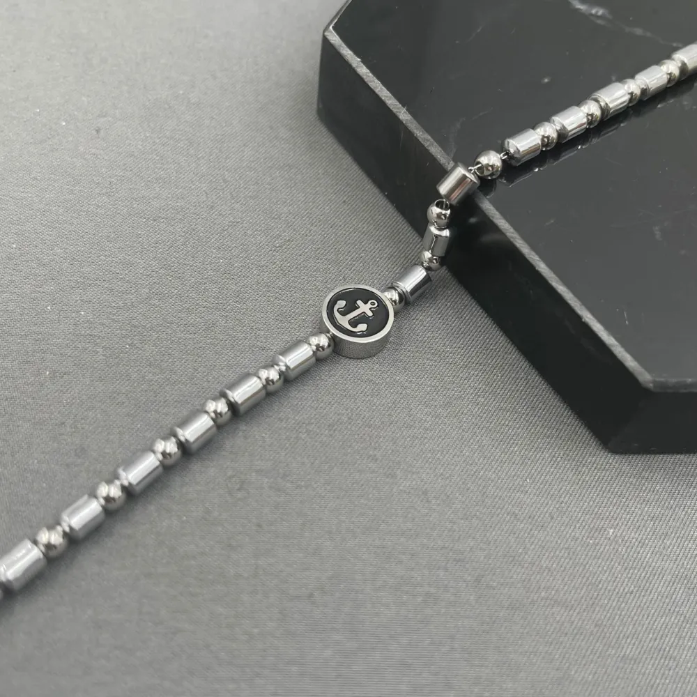 A’ncora-Bracciale in Acciaio da Uomo - BAU-600-B122