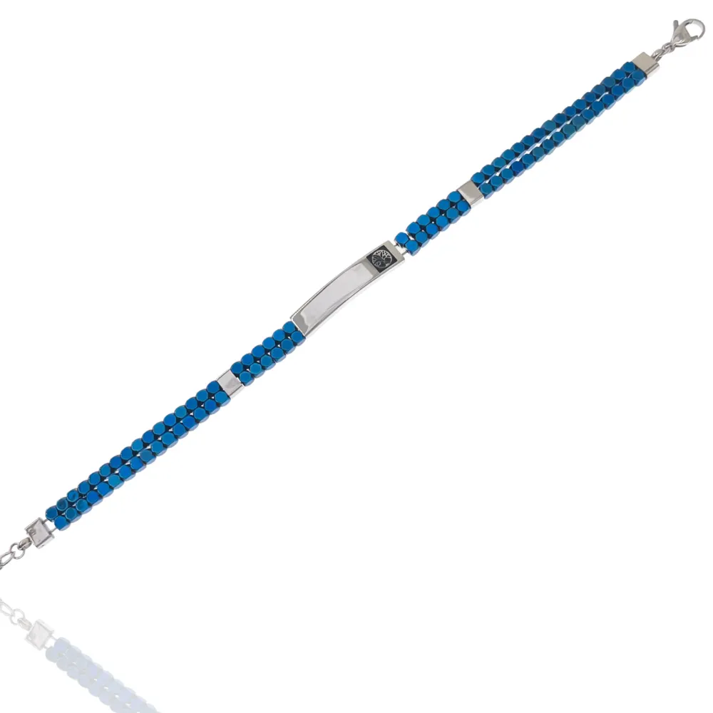 Albero della Vita -Bracciale in Acciaio da Uomo - BAU-600-BMB30029-28