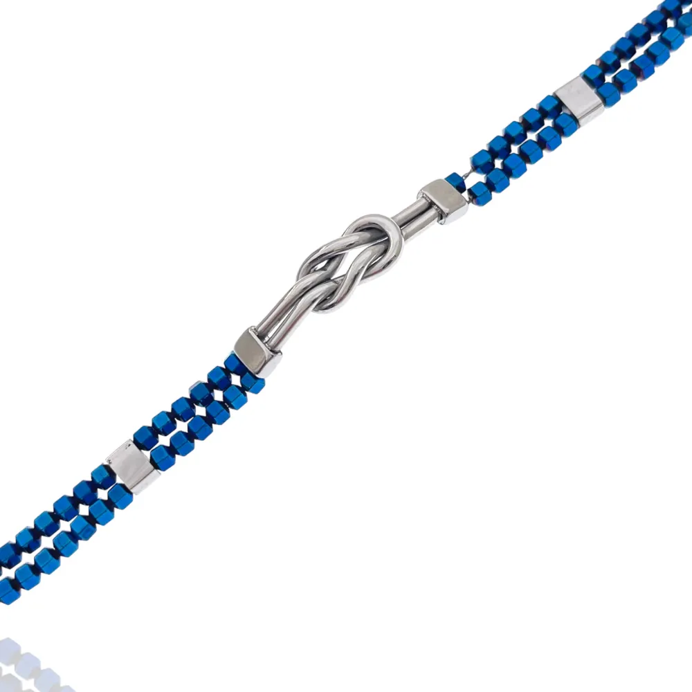 Nodo-Bracciale in Acciaio da Uomo - BAU-600-BMB30030