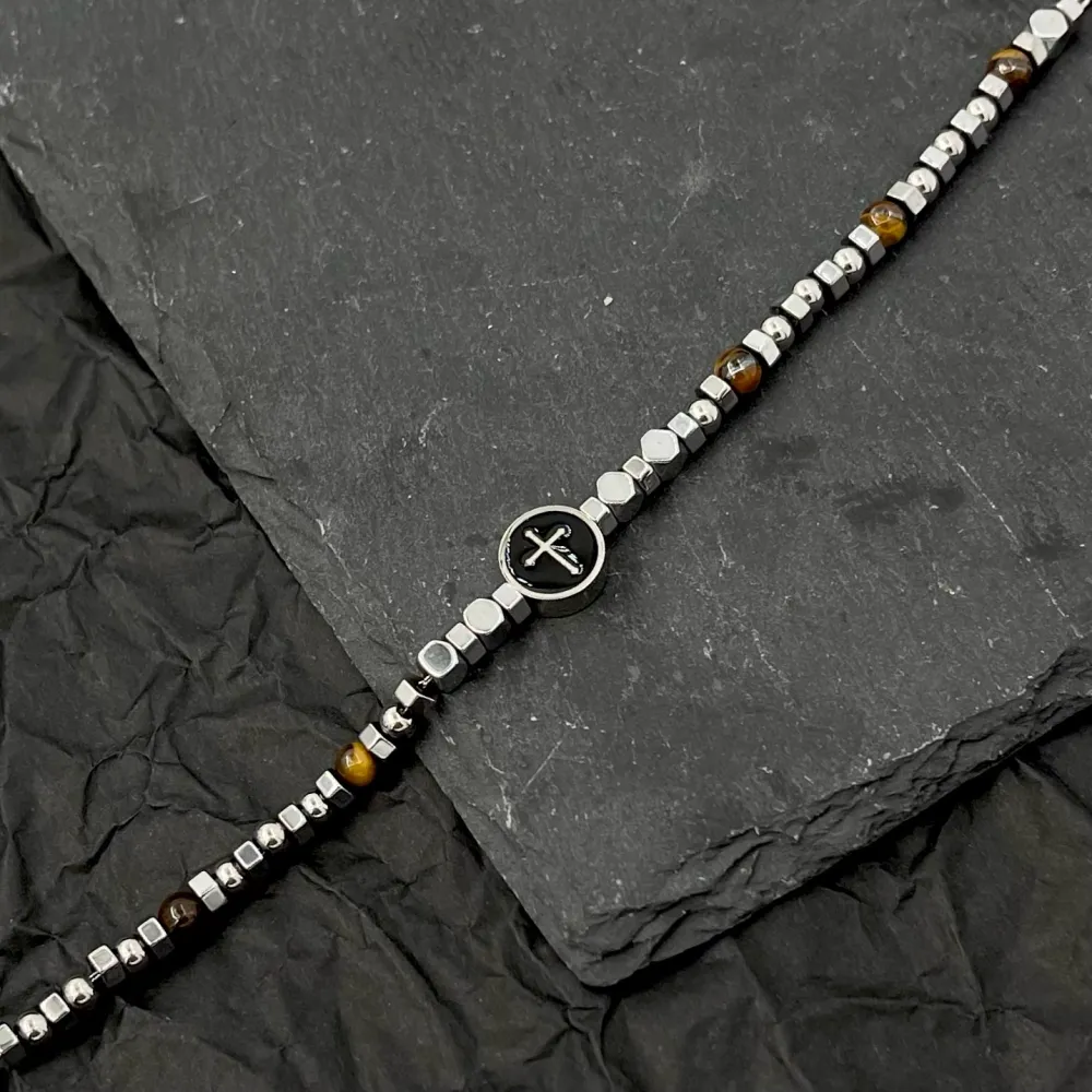 Croce-Bracciale in Acciaio da Uomo - BAU-600-H190