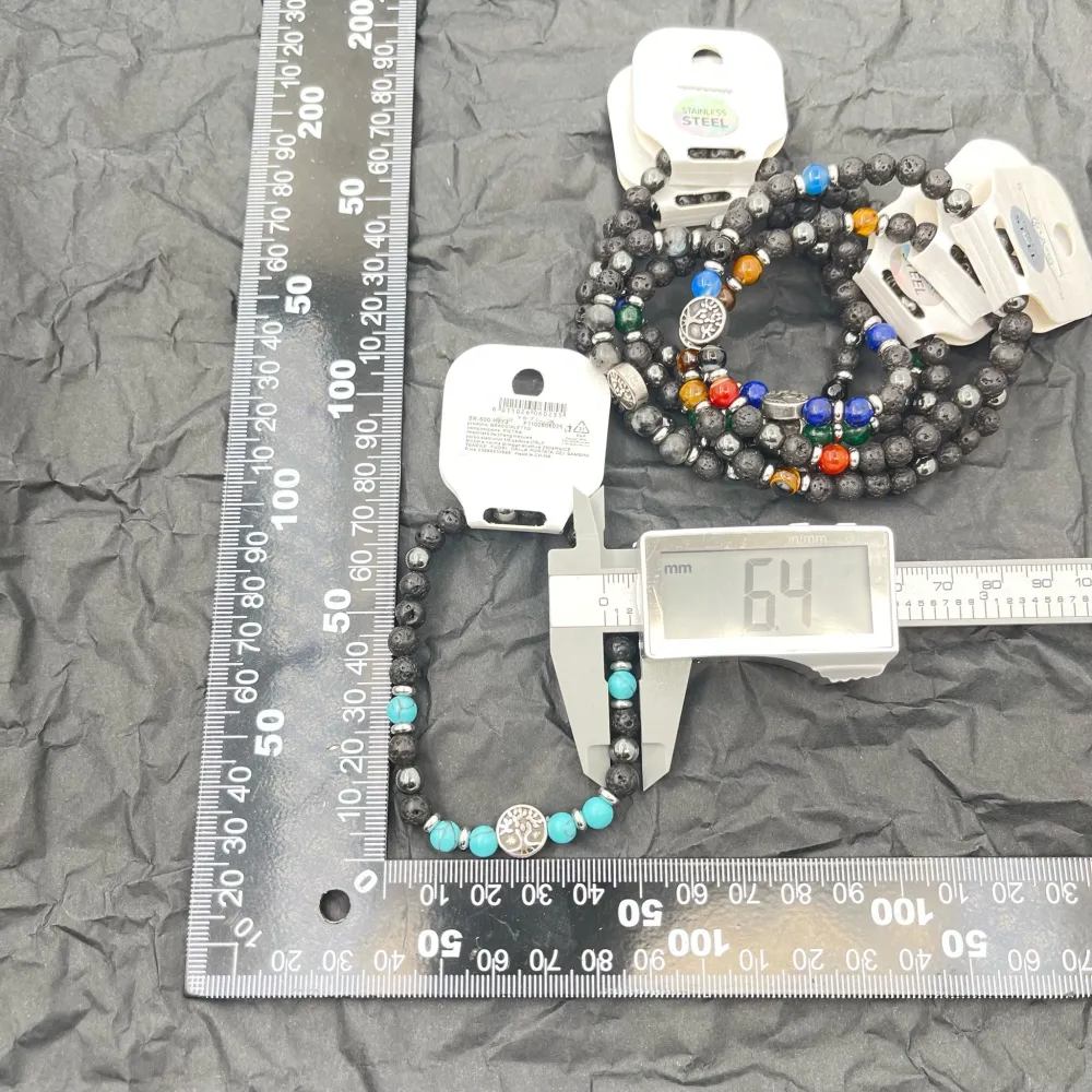 Albero della Vita-Bracciale Elastico in Acciaio da Uomo - BAU-600-H273