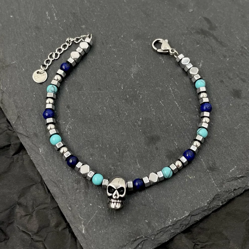 Teschio-Bracciale in Acciaio da Uomo - BAU-600-H281