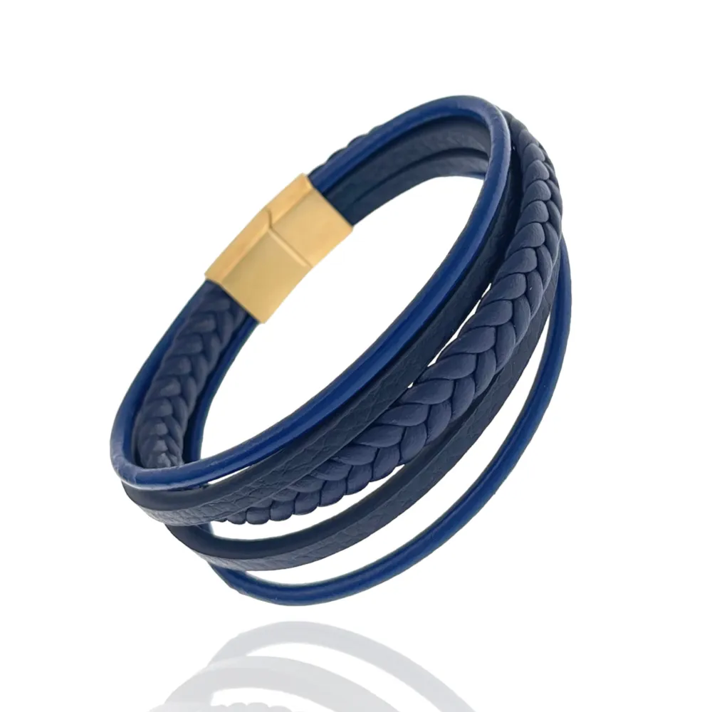 Multifili Intrecciato- Bracciale da Uomo in Acciaio - BAU-720-27