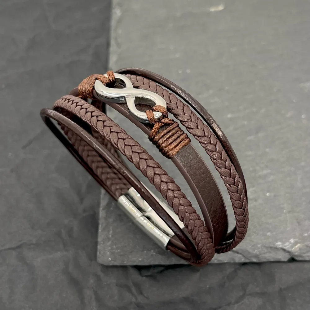 Infinito- Bracciale da Uomo in Acciaio - BAU-720-30