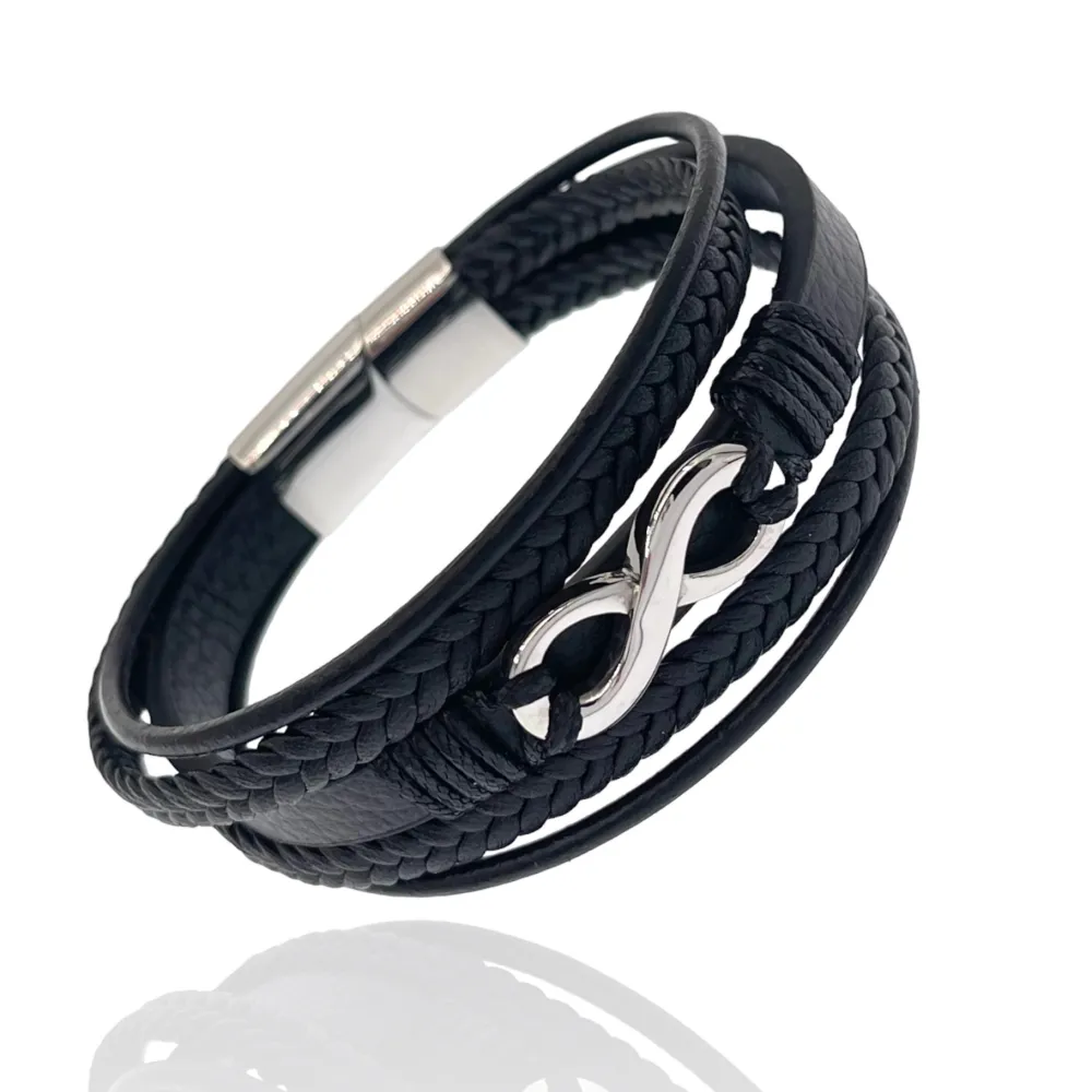 Infinito- Bracciale da Uomo in Acciaio - BAU-720-30