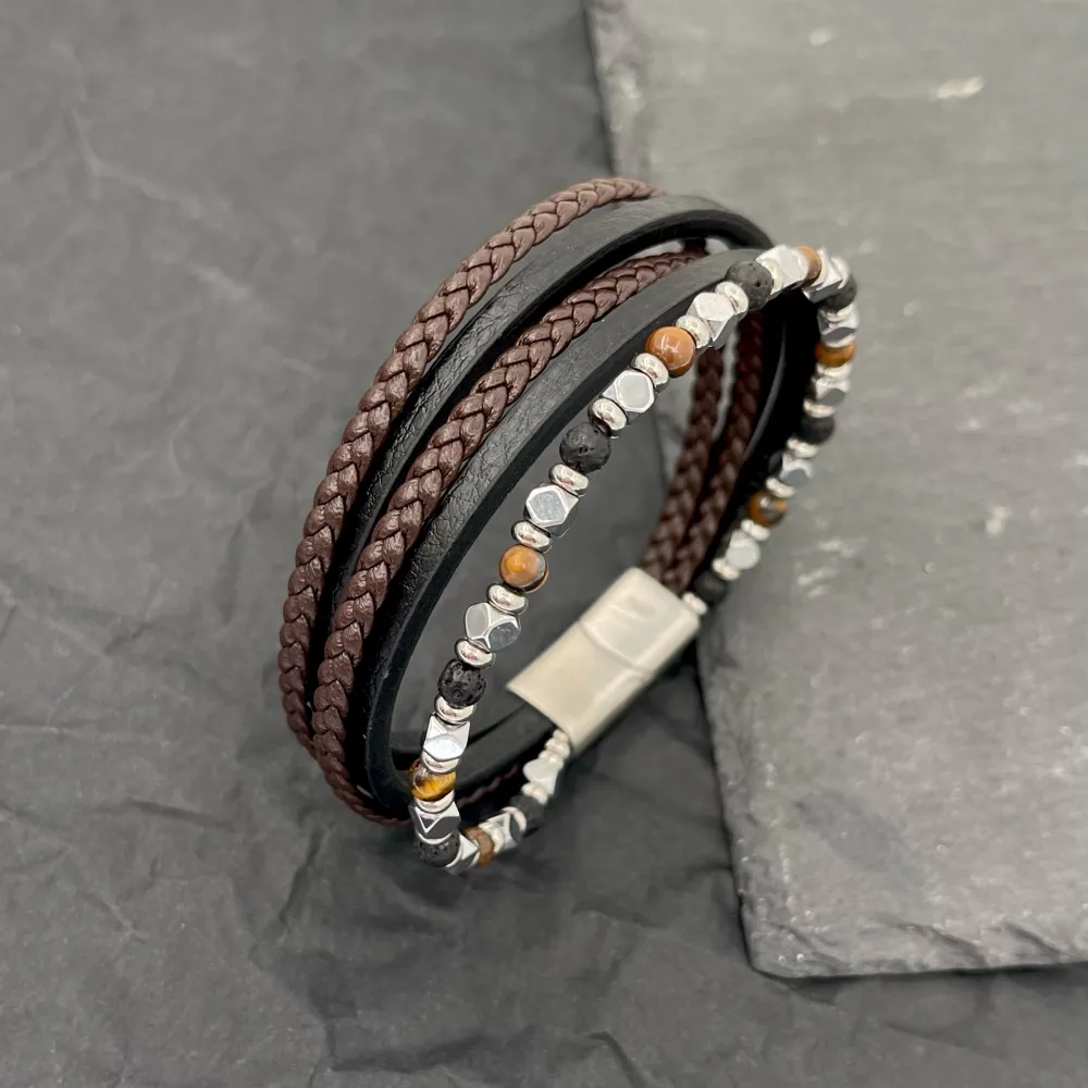 Multifili-Bracciale da Uomo in Acciaio - BAU-H600-260