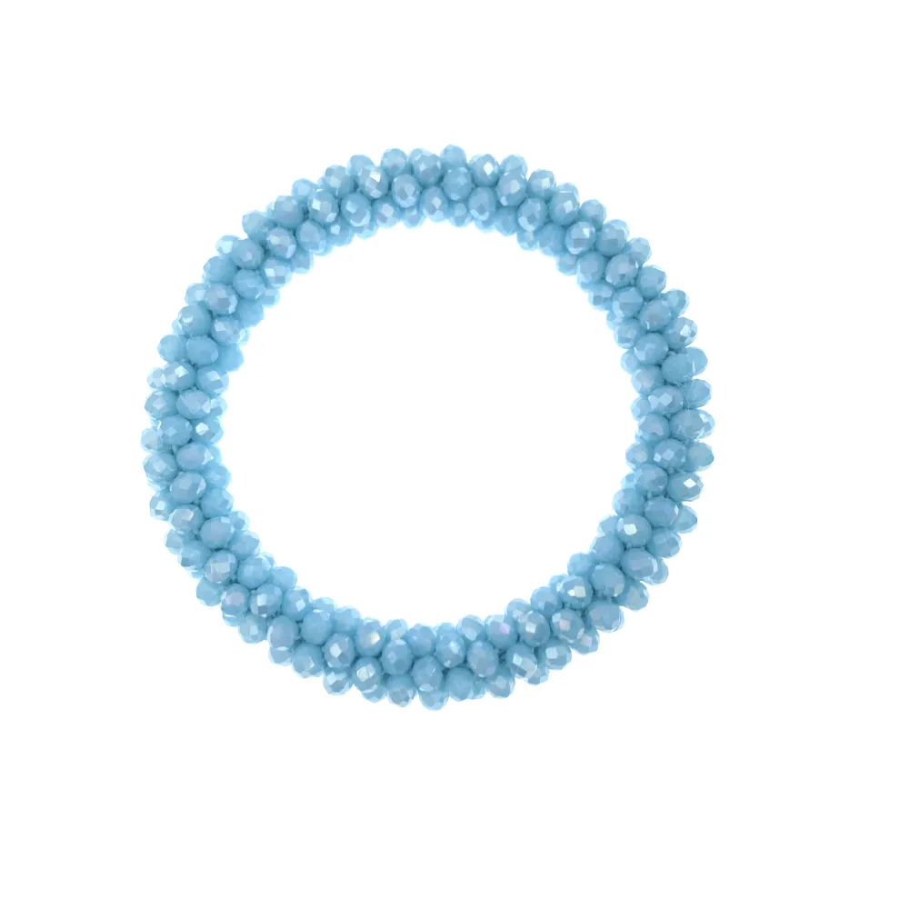 BCE1412-Cristalli Tonalità Verde - Bracciale Elastico - BCE1412-Cristalli Tonalità Blu- Bracciale Elastico