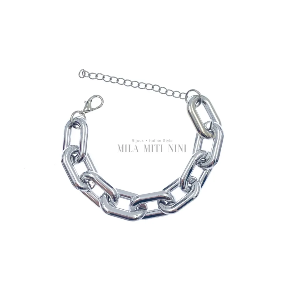 BMC7769-Catena -Bracciale Corta in Plastica - BMC7769-Catena -Bracciale Corta in Plastica