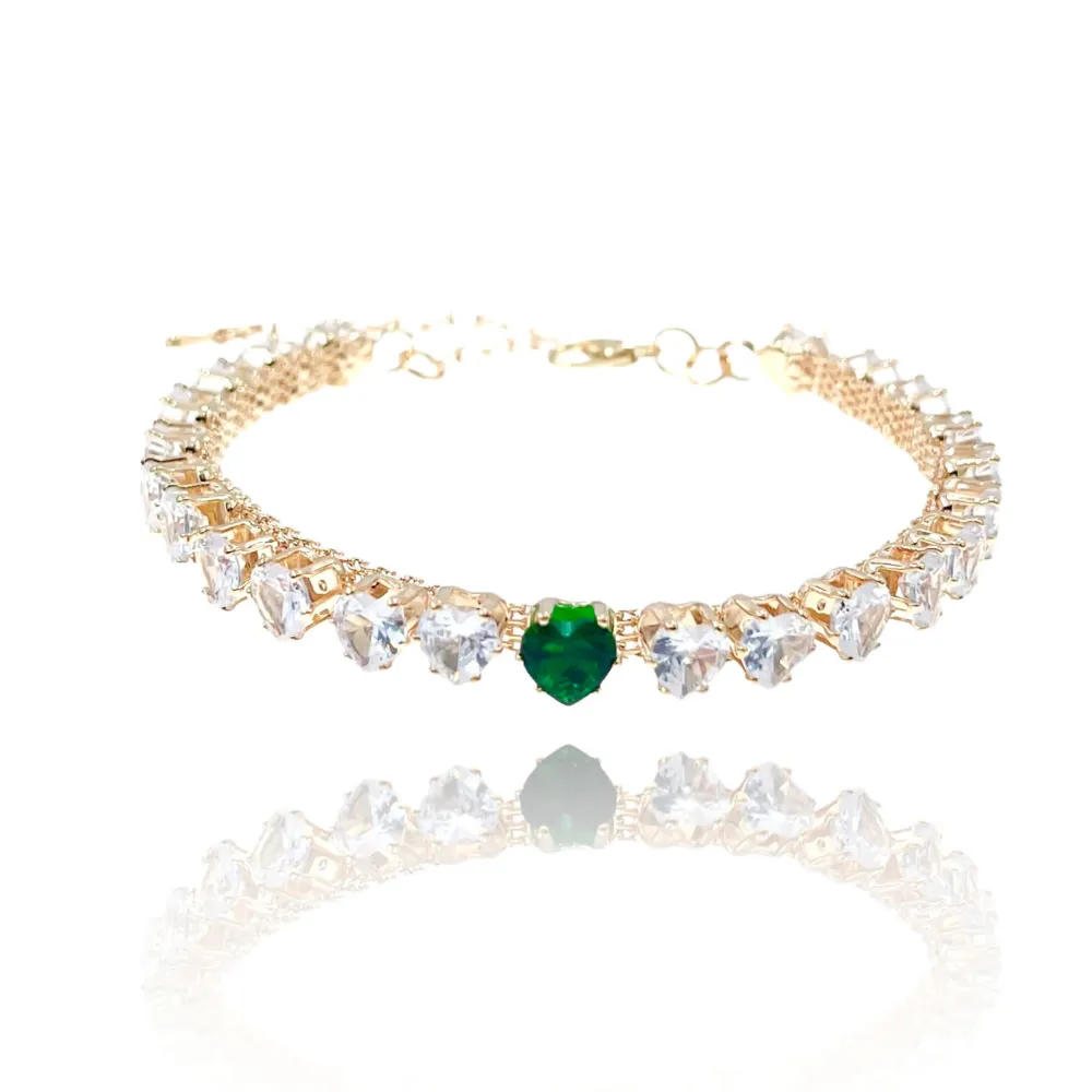 Tennis Cuore-Bracciale con Zirconia - BMM-159-SL16083