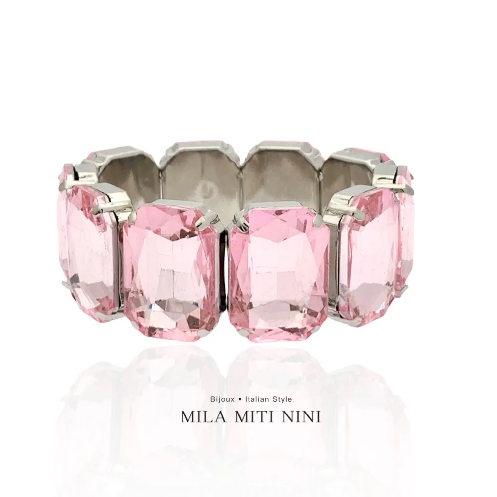 Pietra Rettangolare-Bracciale Elastico Moda - BMM-321-F56