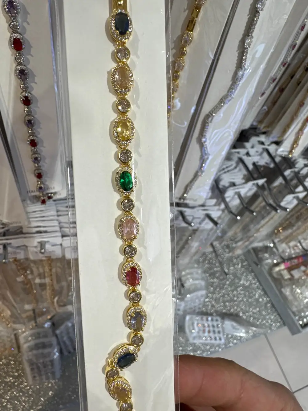 Ovale e Punto Luce-Bracciale con Cubic Zirconia - BMZ-103-AA2639B