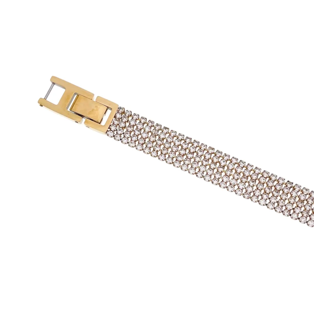 Tennis 2mm Cinque Fili-Bracciale con Cubic Zirconia - BMZ-103-AA2660B 2mm Cinque Fili