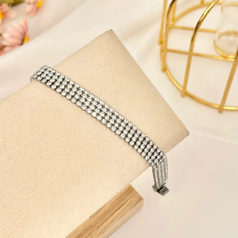 Tennis 2mm Quattro Fili -Bracciale con Cubic Zirconia - BMZ-103-AA2660B 2mm Quattro Fili