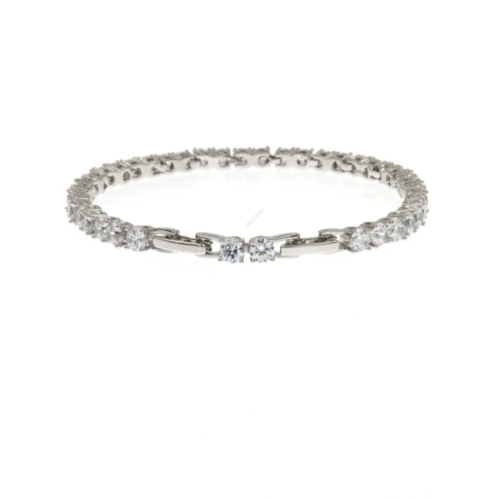 BMZ6583-Tennis 4mm-Bracciale con Zirconia Xuping - BMZ6583-Tennis 4mm-Bracciale con Zirconia Xuping
