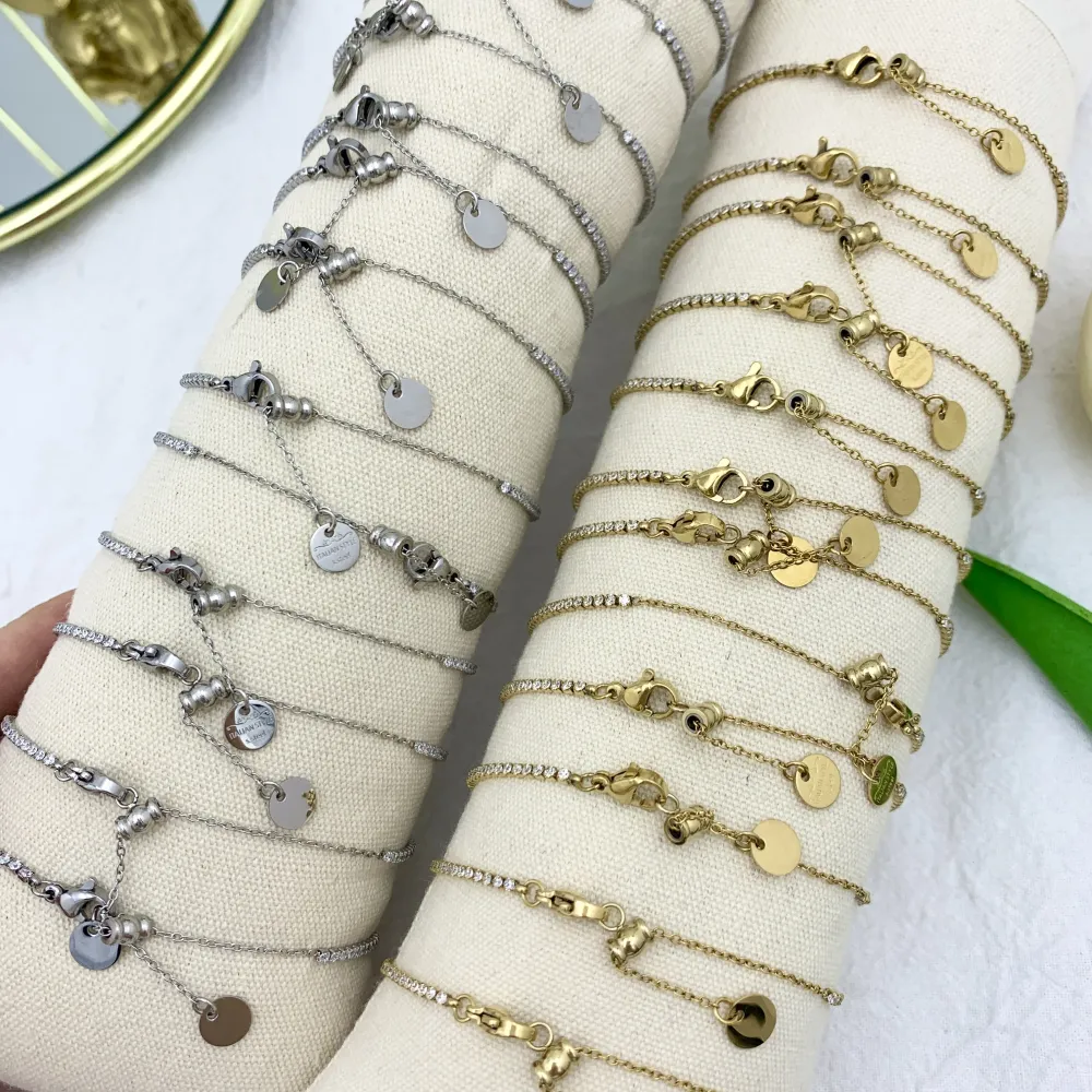 Tennis con Soggetti Mix-12Pz Bracciali in Acciaio - BPA-103-AA2664-2675B