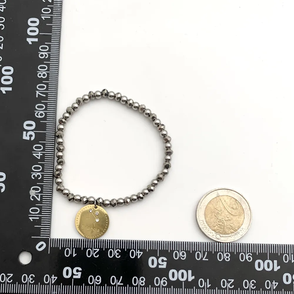 12Pz Bracciali Elastici in Acciaio+Cuscino in Omaggio - BPA413-2259-Segno Zodiacale-12 Pz Bracciali in Acciaio