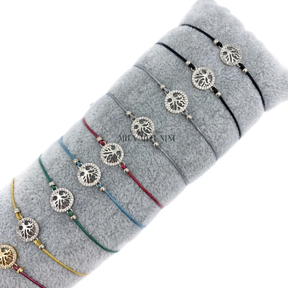 BPM176-163-Albero della Vita-12 Pz Bracciali Regolabili - BPM176-163-Albero della Vita-12 Pz Bracciali Regolabili