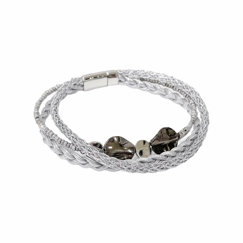 10Pz Bracciali +Cuscino in Omaggio - BPM176-183-Multifili con Charmes-10 Pz Bracciali