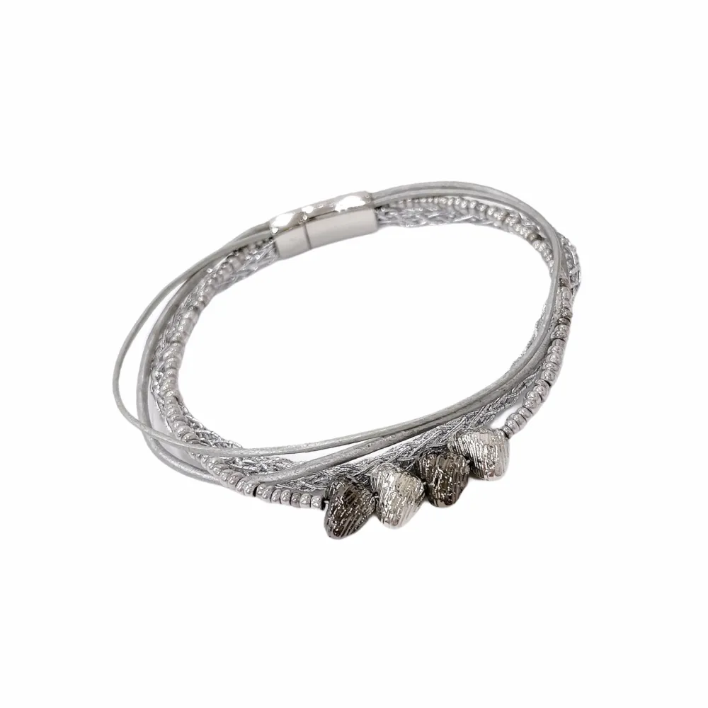 10Pz Bracciali +Cuscino in Omaggio - BPM176-183-Multifili con Charmes-10 Pz Bracciali