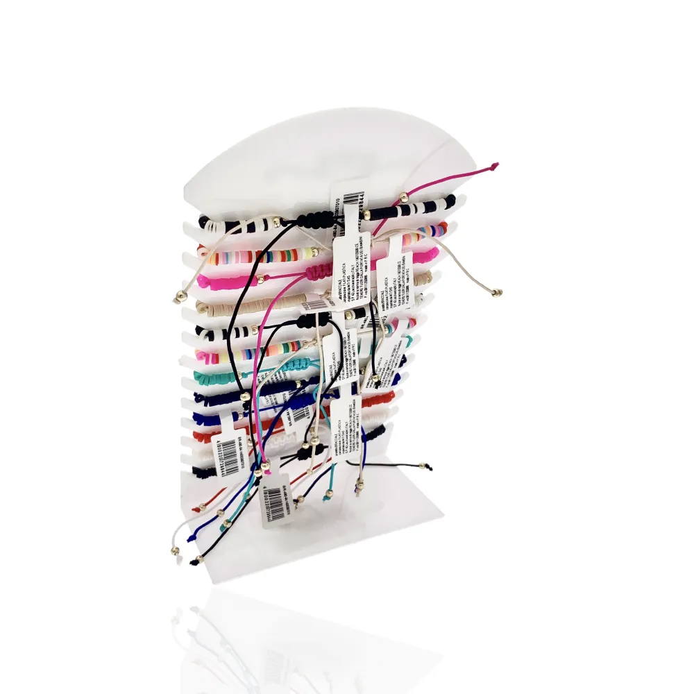 Ying Yang con Perline-12pz Bracciali Regolabili - BPM-480-84