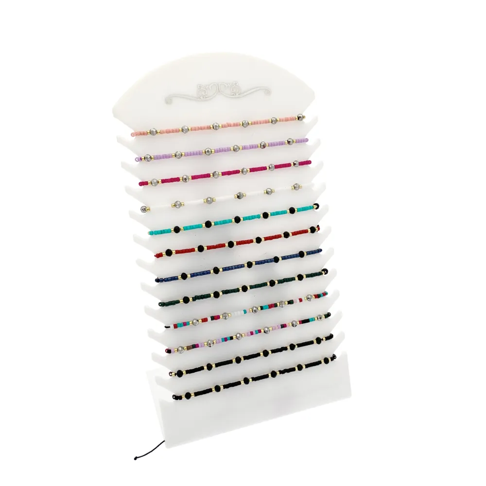 Pallina e Perline-12pz Bracciali Regolabili - BPM-480-87