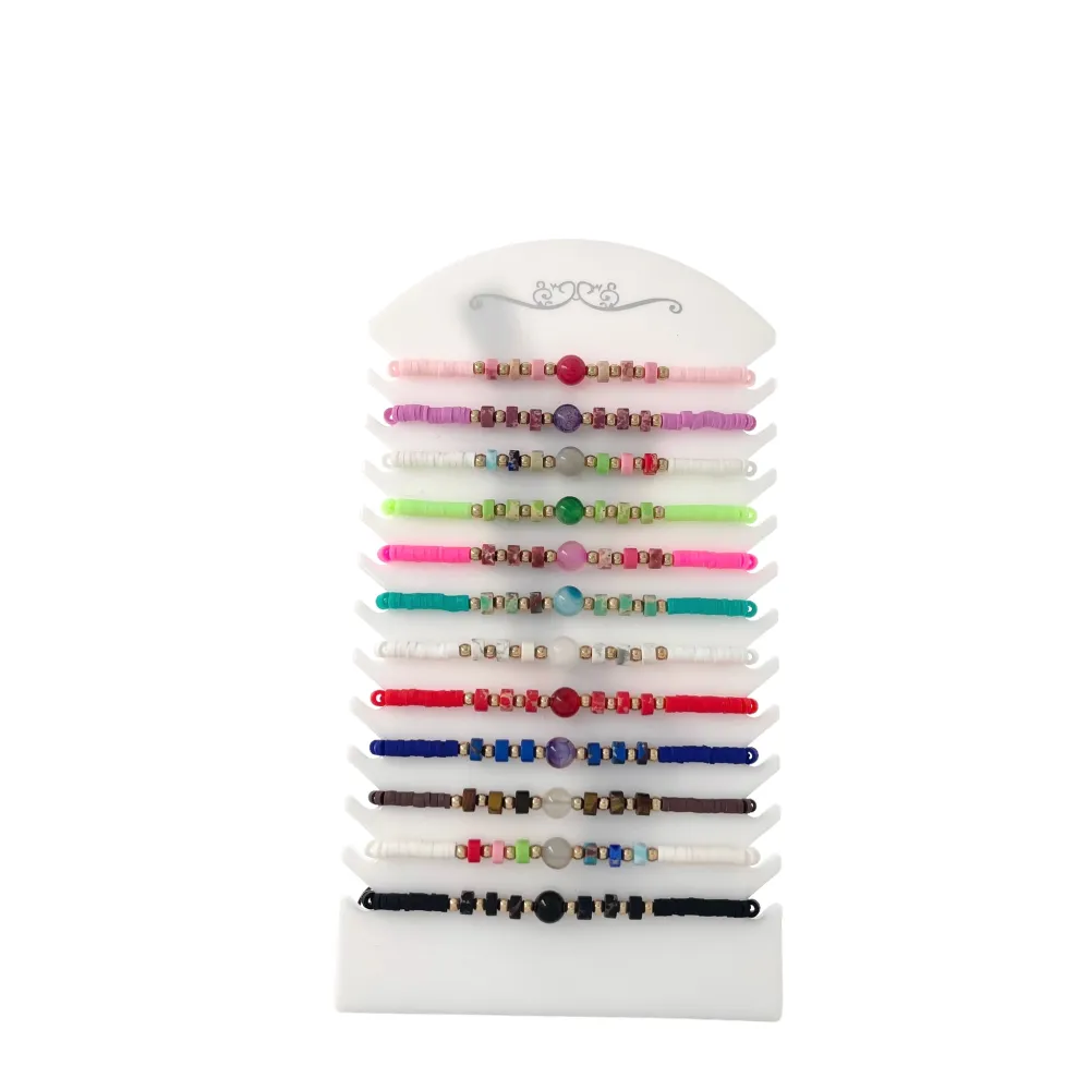 Pallina e Perline-12pz Bracciali Regolabili - BPM-480-88
