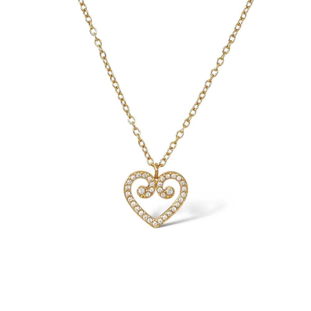 Cuore-Collana Girocollo in Acciaio - CAC-103-5258N