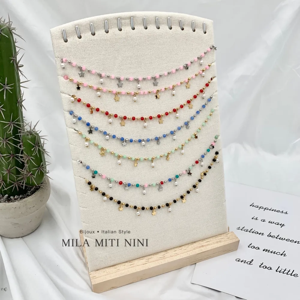 Stella-Collana Corta in Acciaio - CAC-103-AA13N