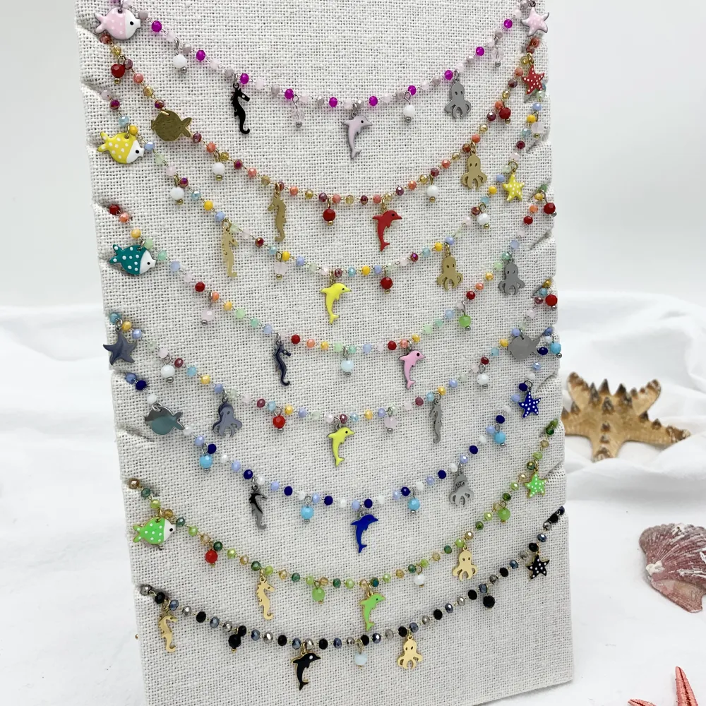 Mare Stella Marina -Collana Corta in Acciaio - CAC-103-AA153NS