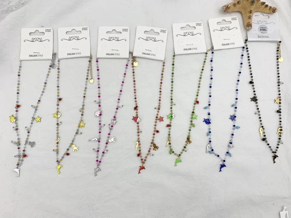 Mare Stella Marina -Collana Corta in Acciaio - CAC-103-AA153NS