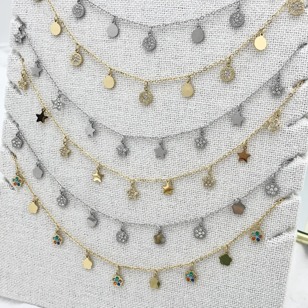 Tondo-Collana Corta in Acciaio - CAC-103-AA2343N