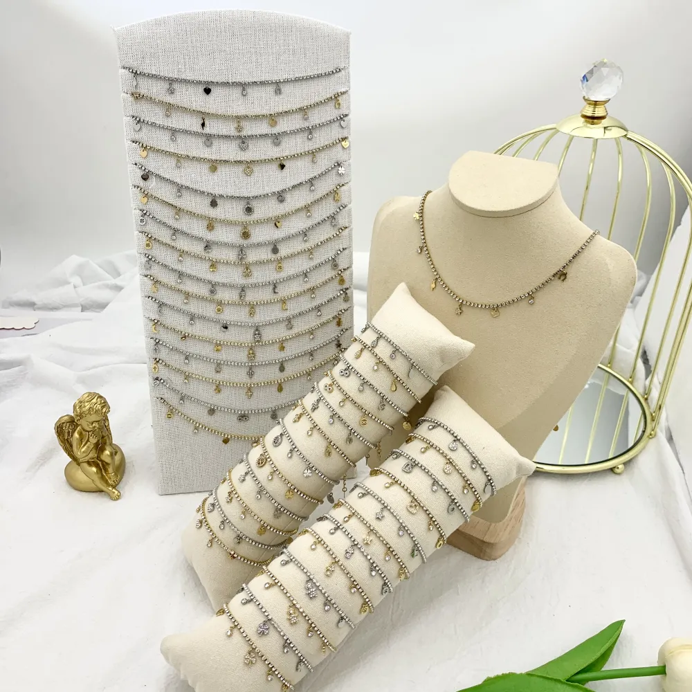 Tennis con Gatto-Collana Corta in Acciaio - CAC-103-AA2538N Gatto