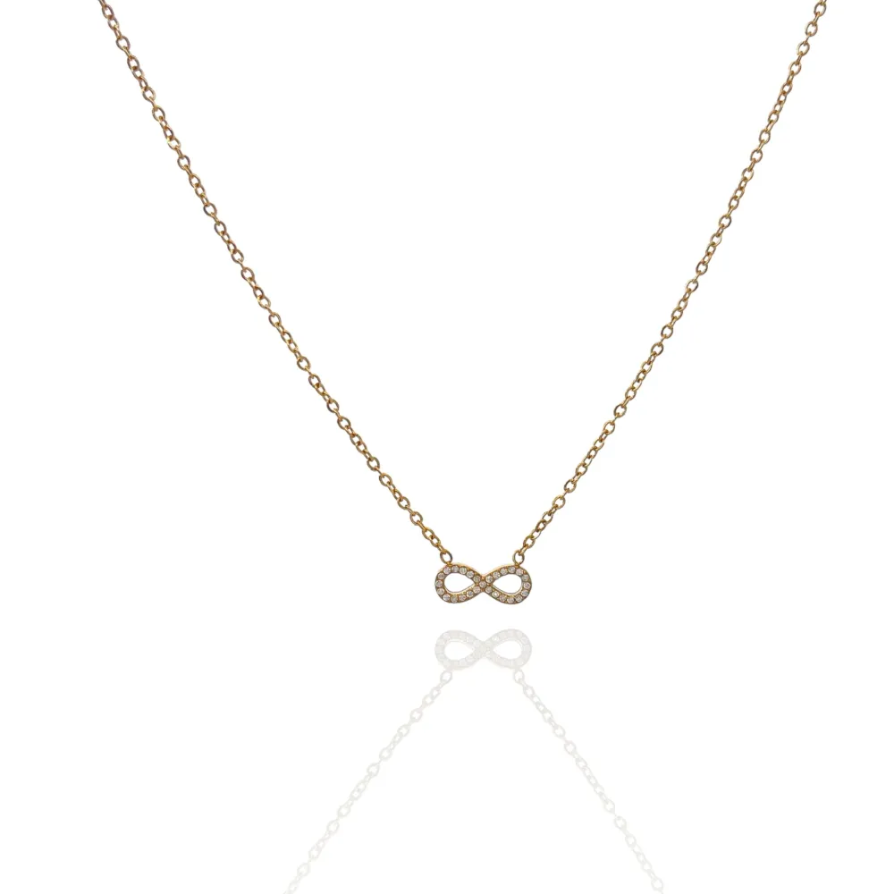 Infinito-Collana Corta in Acciaio - CAC-103-AA2826N
