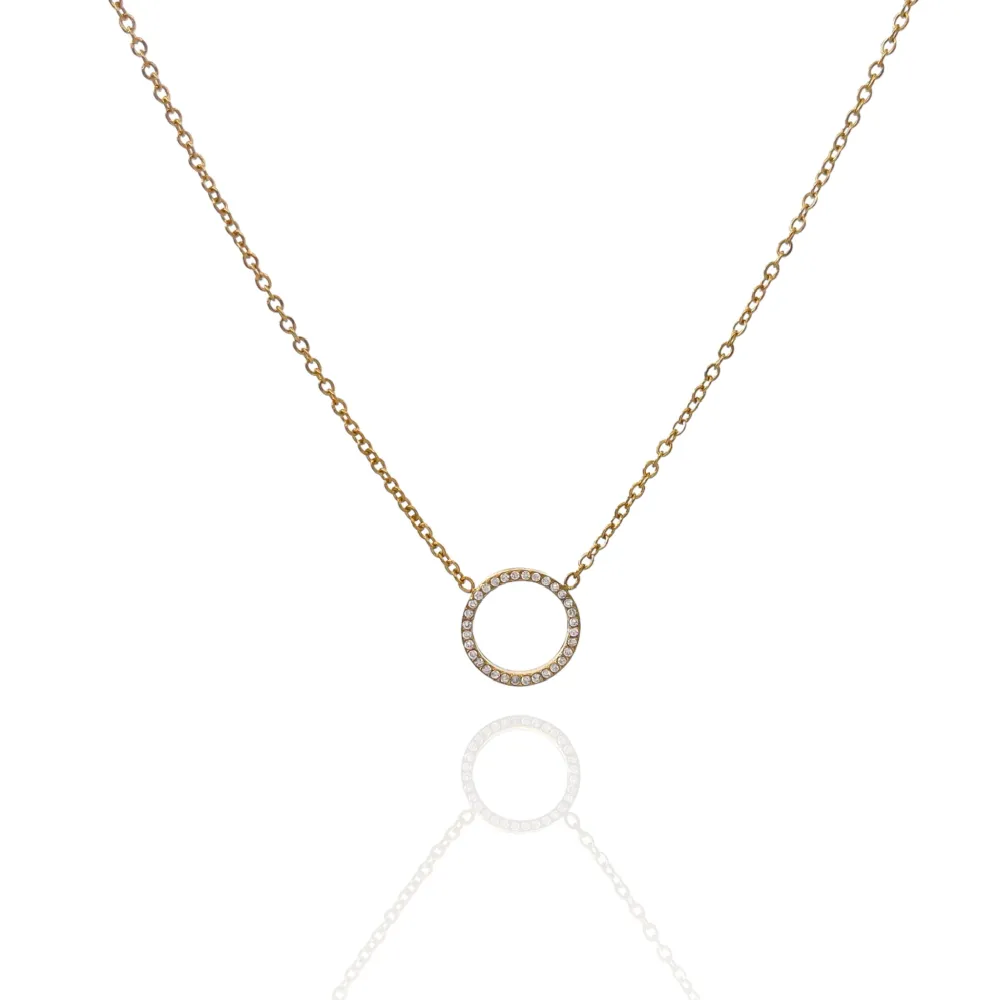 Cerchio-Collana Corta in Acciaio - CAC-103-AA2832N