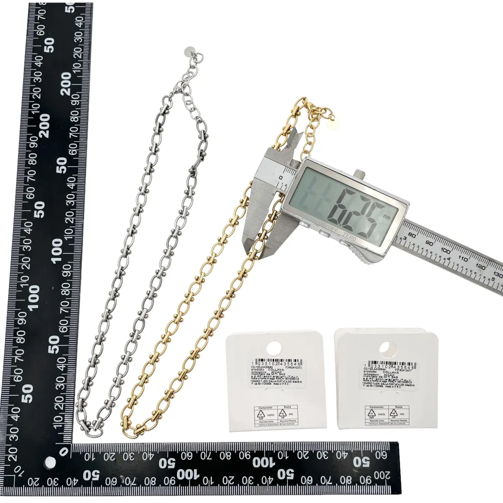 Catena-Collana Corta in Acciaio - CAC-103-AA3564N