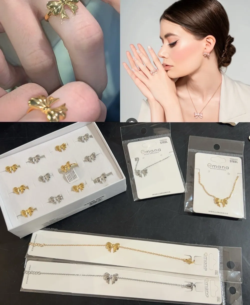 Fiocco-Collana Corta in Acciaio - CAC-103-AA3806N