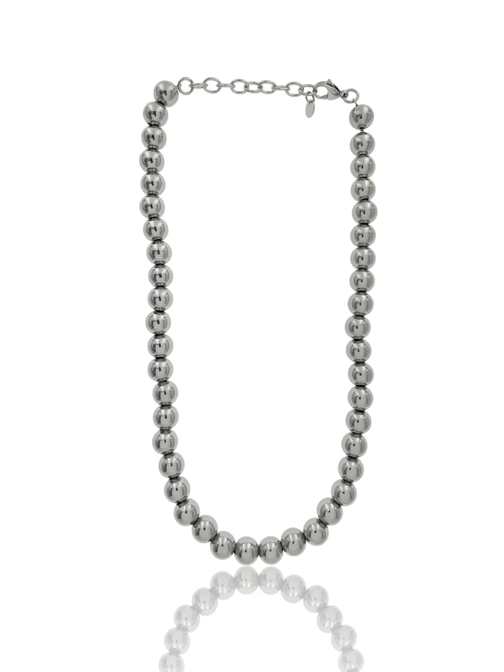 Pallina Vuota 10mm-Collana Corta in Acciaio - CAC-103-AA3993N  10mm