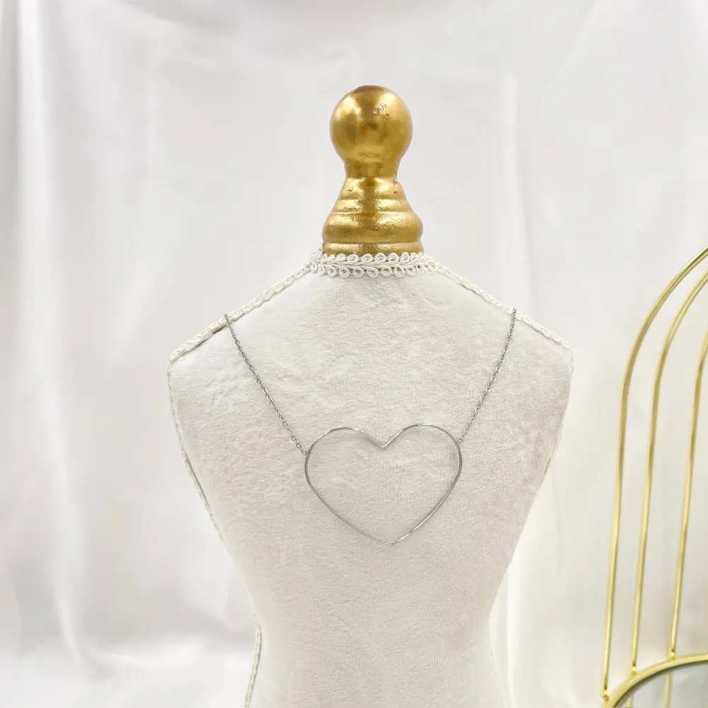 Cuore-Collana Corta in Acciaio - CAC-103-AA4278N