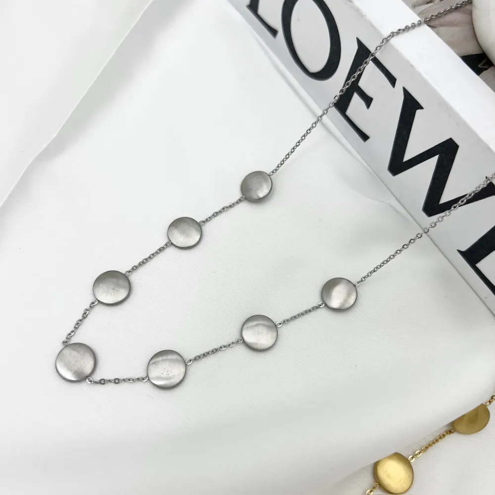 Tondo-Collana Corta in Acciaio - CAC-103-AA4289N