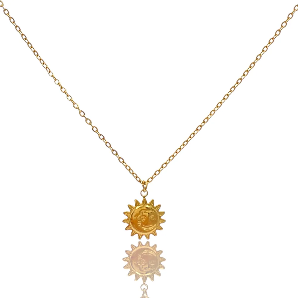 Sole-Collana Corta in Acciaio - CAC-103-AA4428N