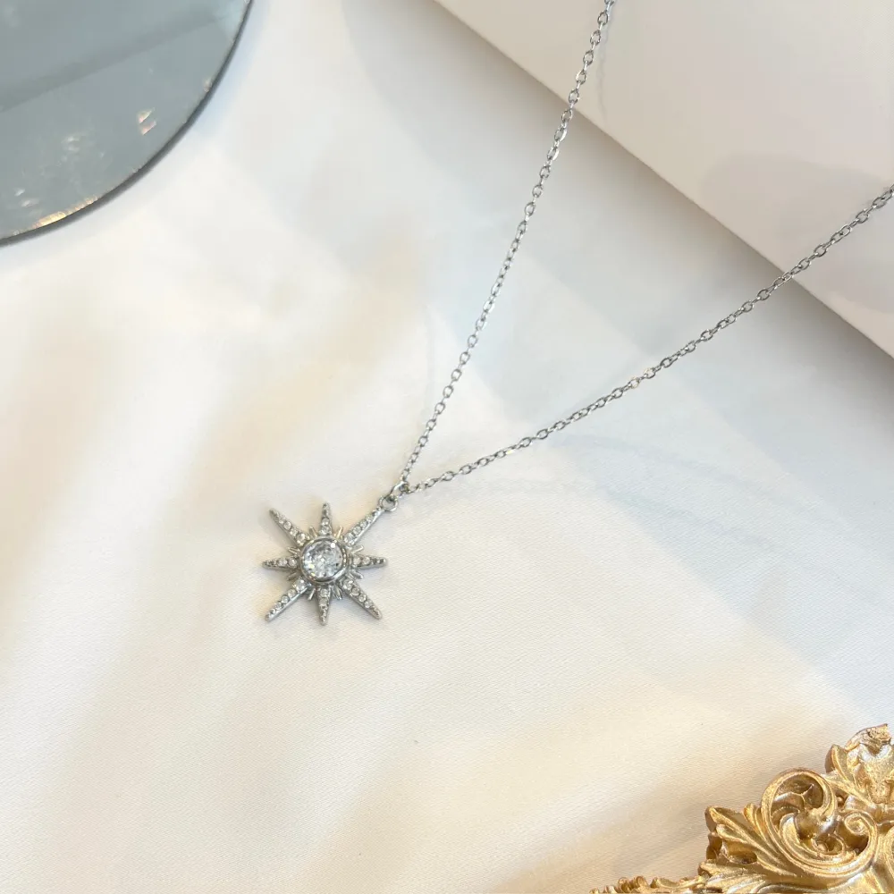 Croce Stella-Collana Girocollo in Acciaio - CAC-103-AA5419N