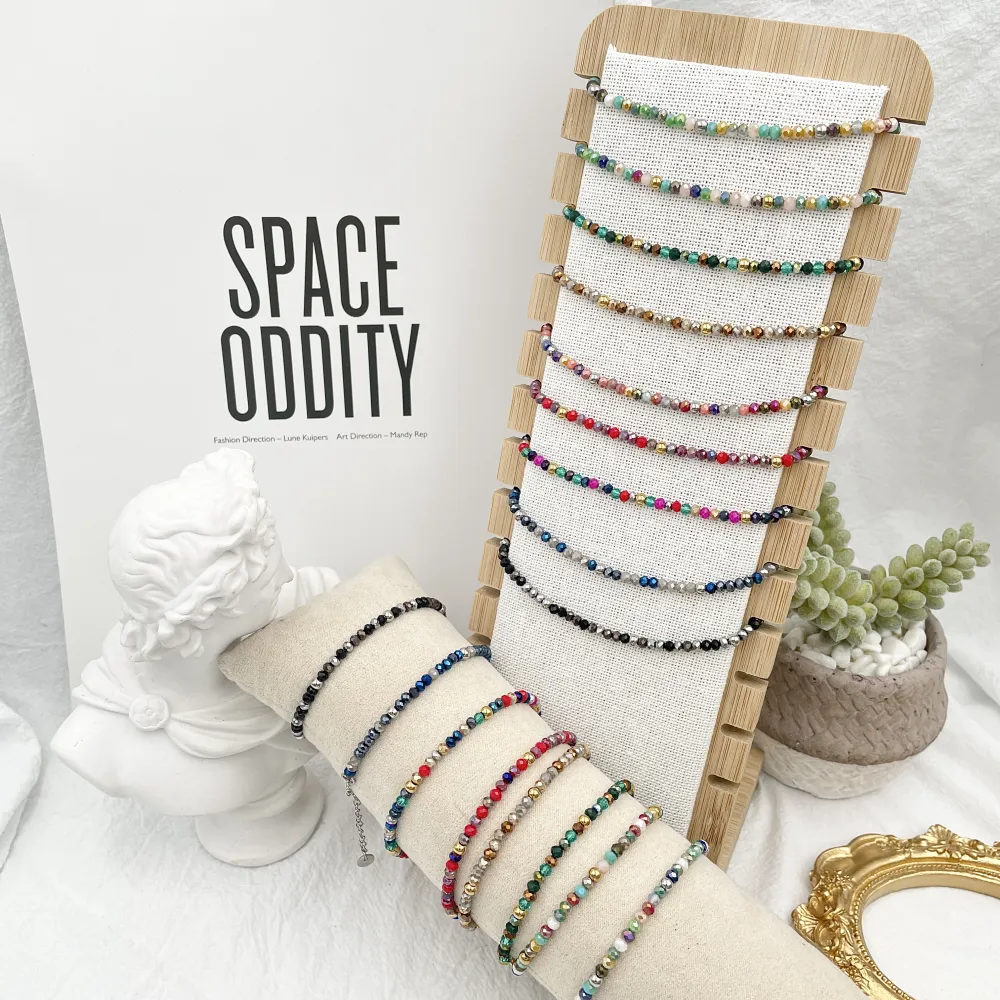 Cristalli Colorati -Collana Corta in Acciaio - CAC-176-449A