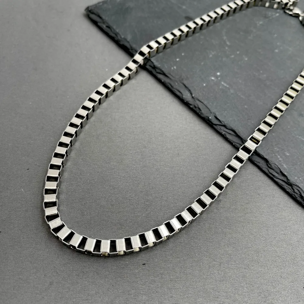 Catena 3.6mm -50cm-Collana Corta in Acciaio - CAC-208-252-253