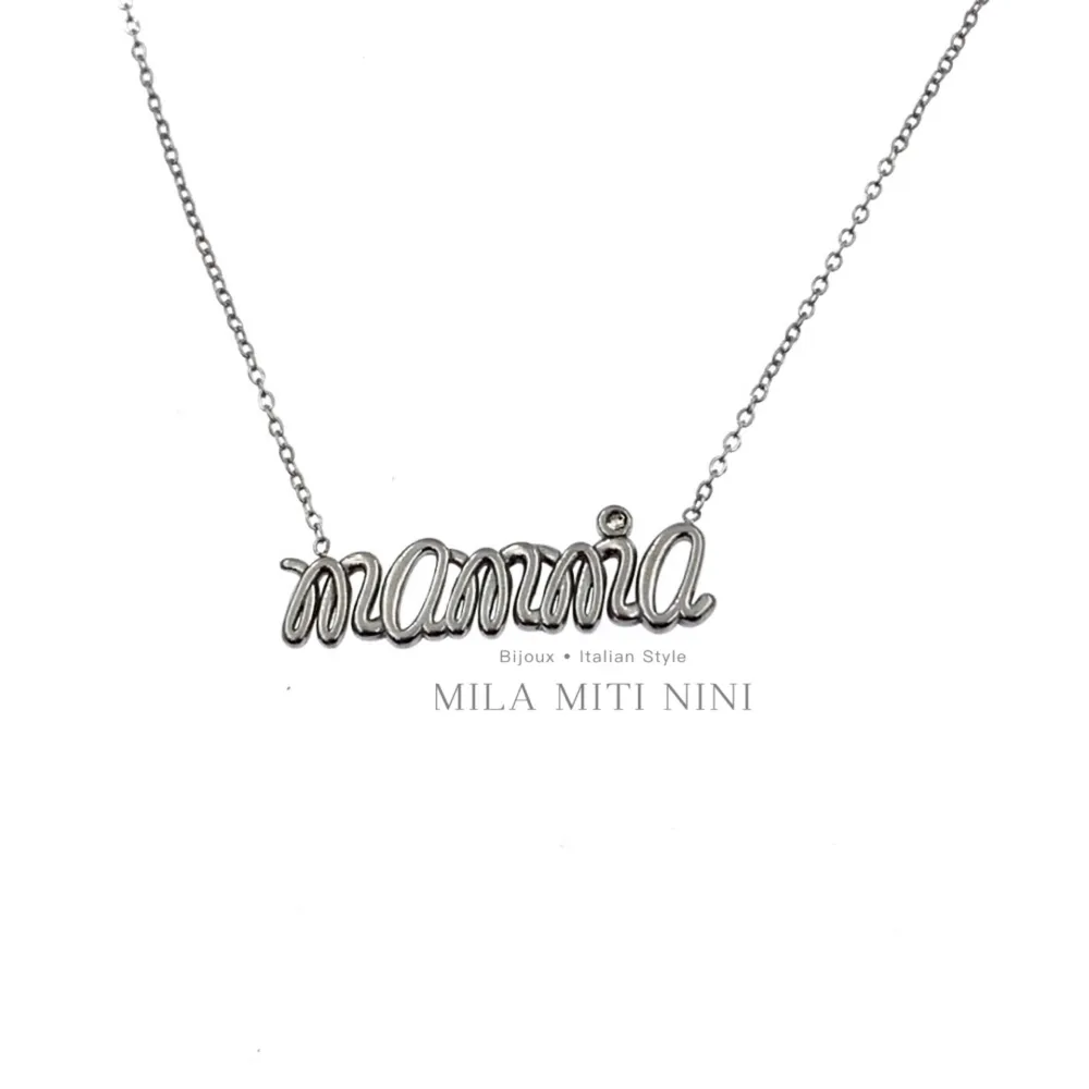 Mamma-Collana Corta in Acciaio - CAC413-1673