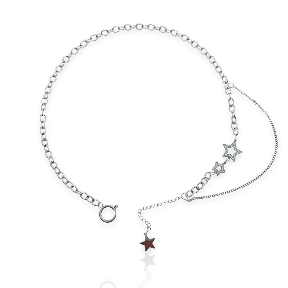 Stella-Collana Corta in Acciaio - CAC-413-1847