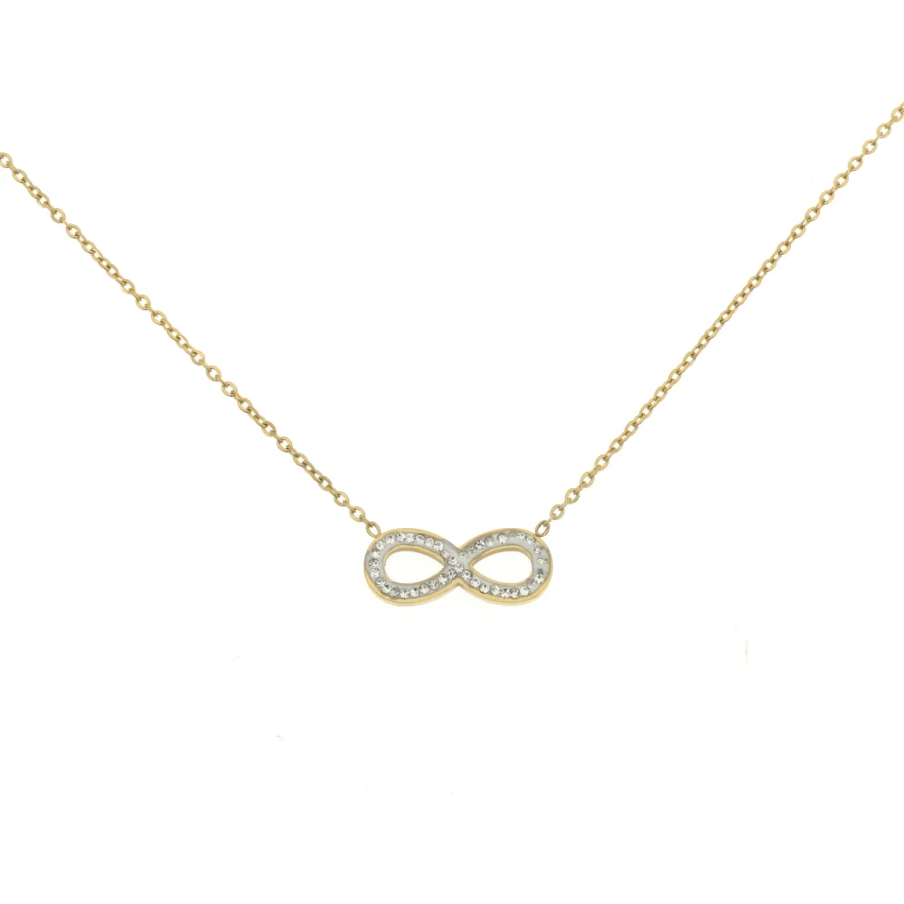 CAC-Infinito 5315- Collana Girocollo in Acciaio - CAC413-184-Infinito - Collana Girocollo in Acciaio