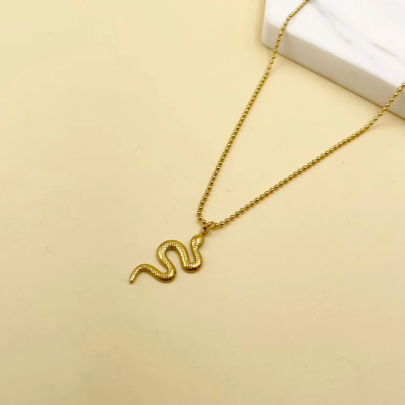 Serpente-Collana Corta in Acciaio - CAC-413-2057