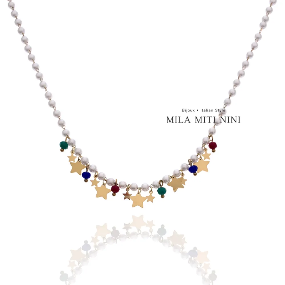 Stella -Collana Corta in Acciaio - CAC-413-2063