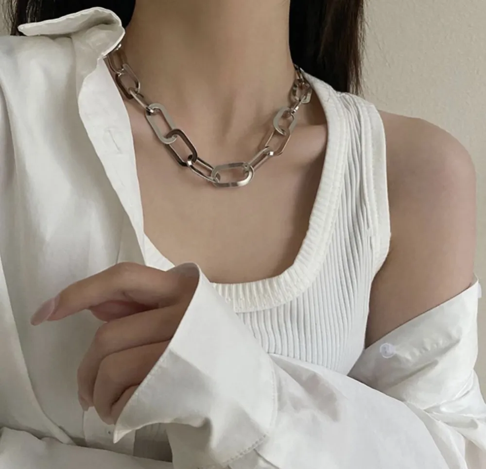 CAC6618-Catena - Collana Corta in Acciaio - CAC-413-2076-1020