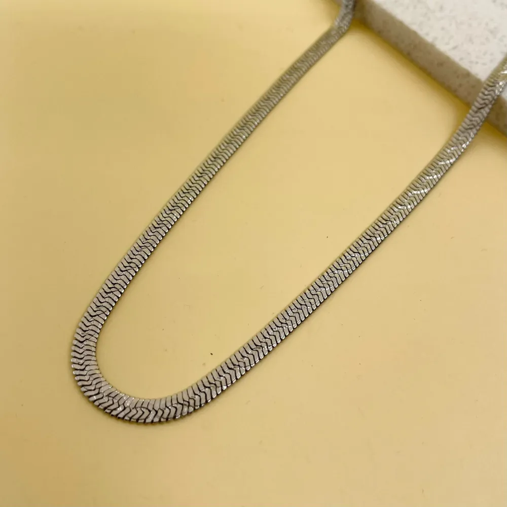 Fascia -Collana Corta in Acciaio - CAC-413-2159